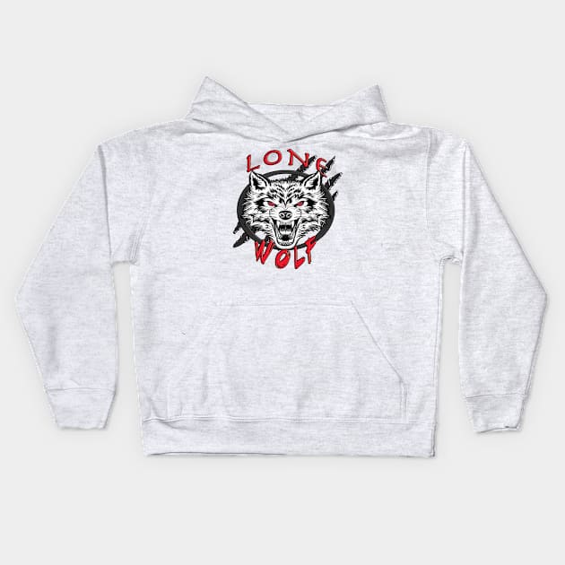 Lone Wolf Kids Hoodie by By Diane Maclaine